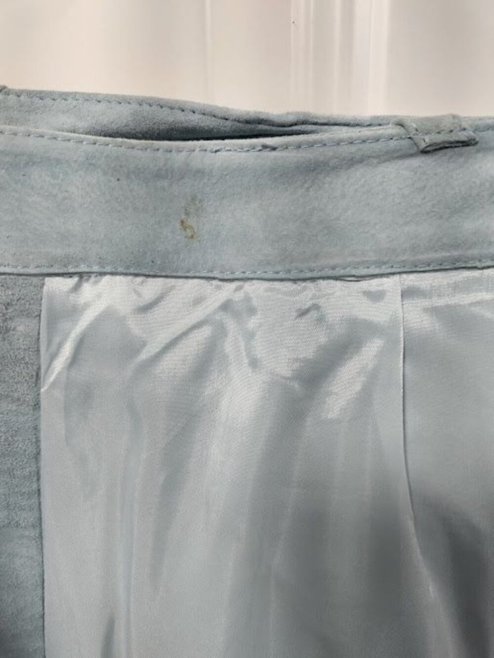 IRKA Suede Pants SZ 6 High Waist Zip Fly Wide Leg Washed Jeans Slim Fit - Picture 7 of 16